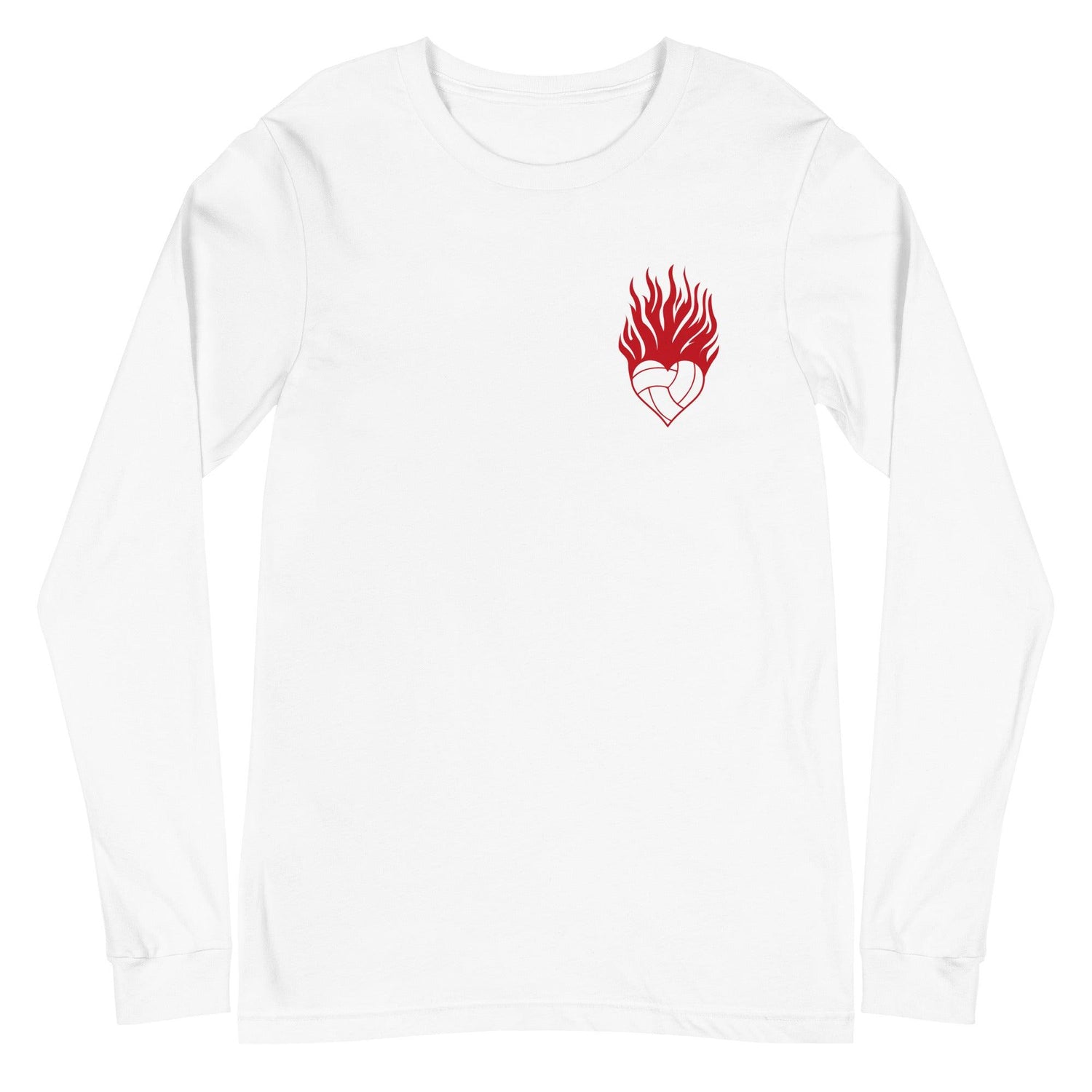 Volleyball Heart Long Sleeve Tee - Fan Arch