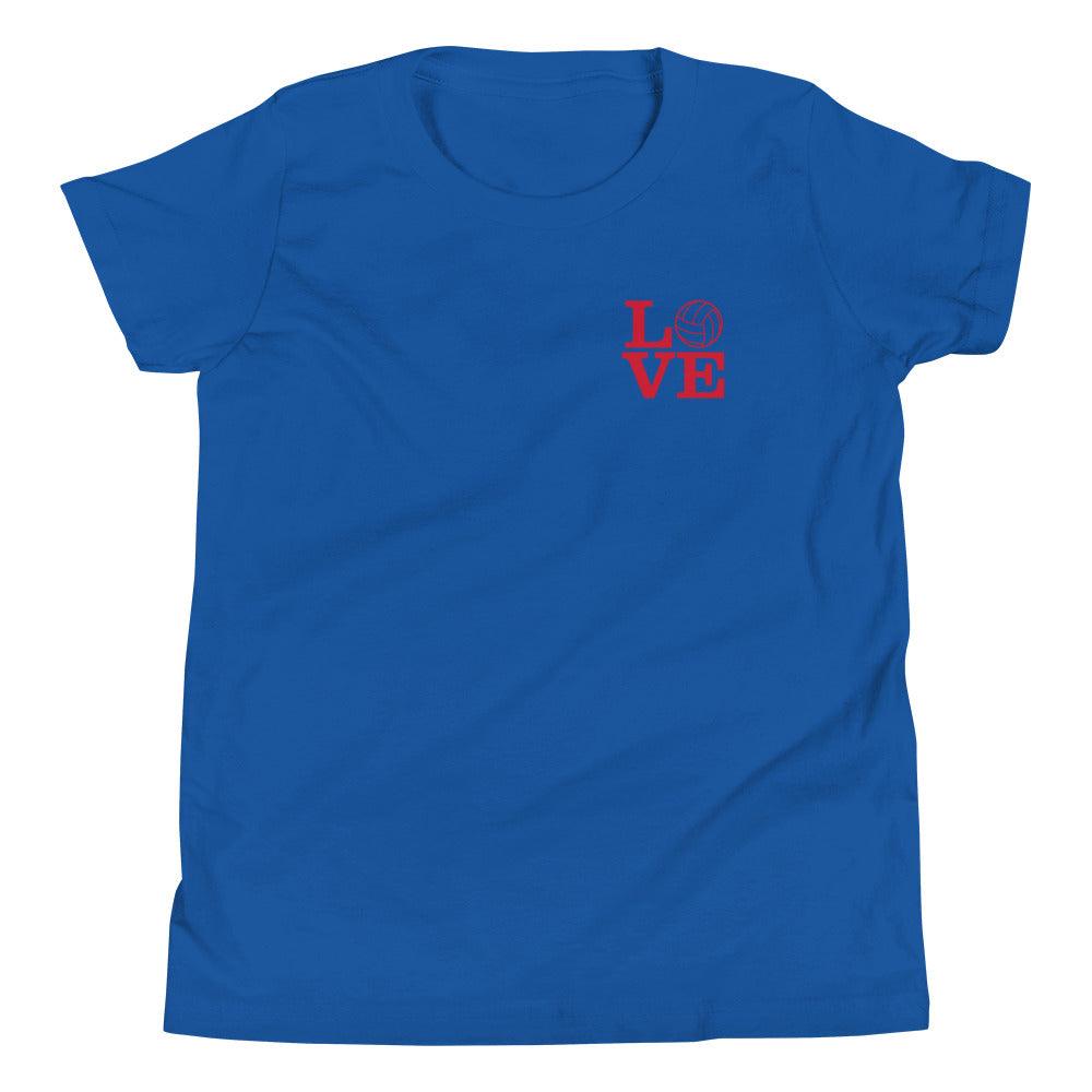 Love Volleyball Youth T-Shirt - Fan Arch