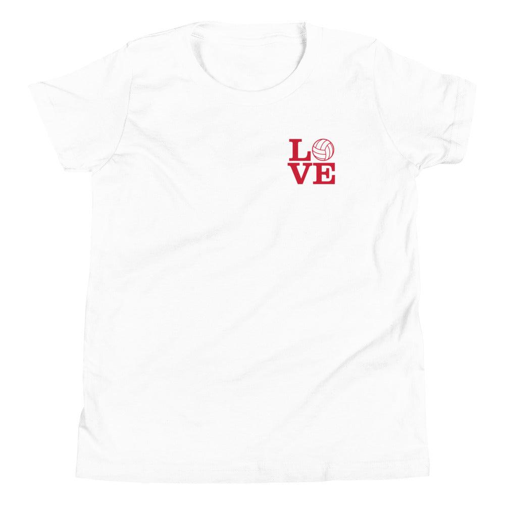 Love Volleyball Youth T-Shirt - Fan Arch