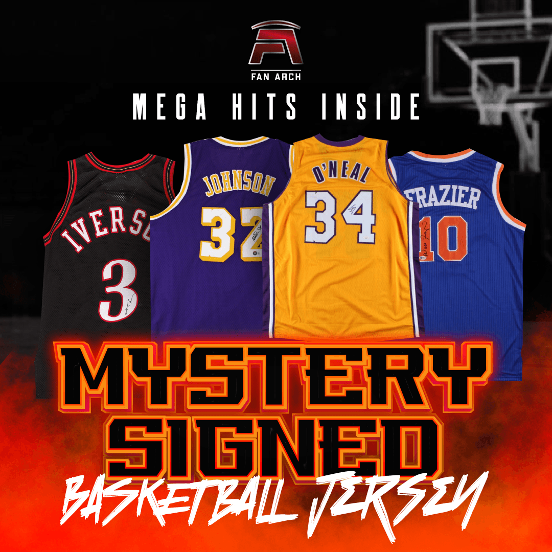 Fan Arch's Mystery Basketball Signed Jersey is the best gift for any sports fan including Mystery Jersey Signatures of NBA Legends, All Stars and More!