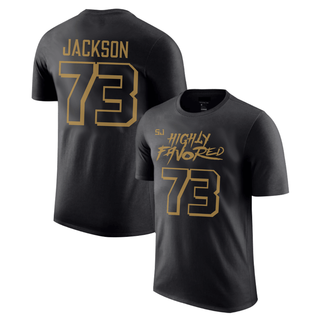 Sam Jackson "Highly Favored" Jersey T-Shirt - Fan Arch