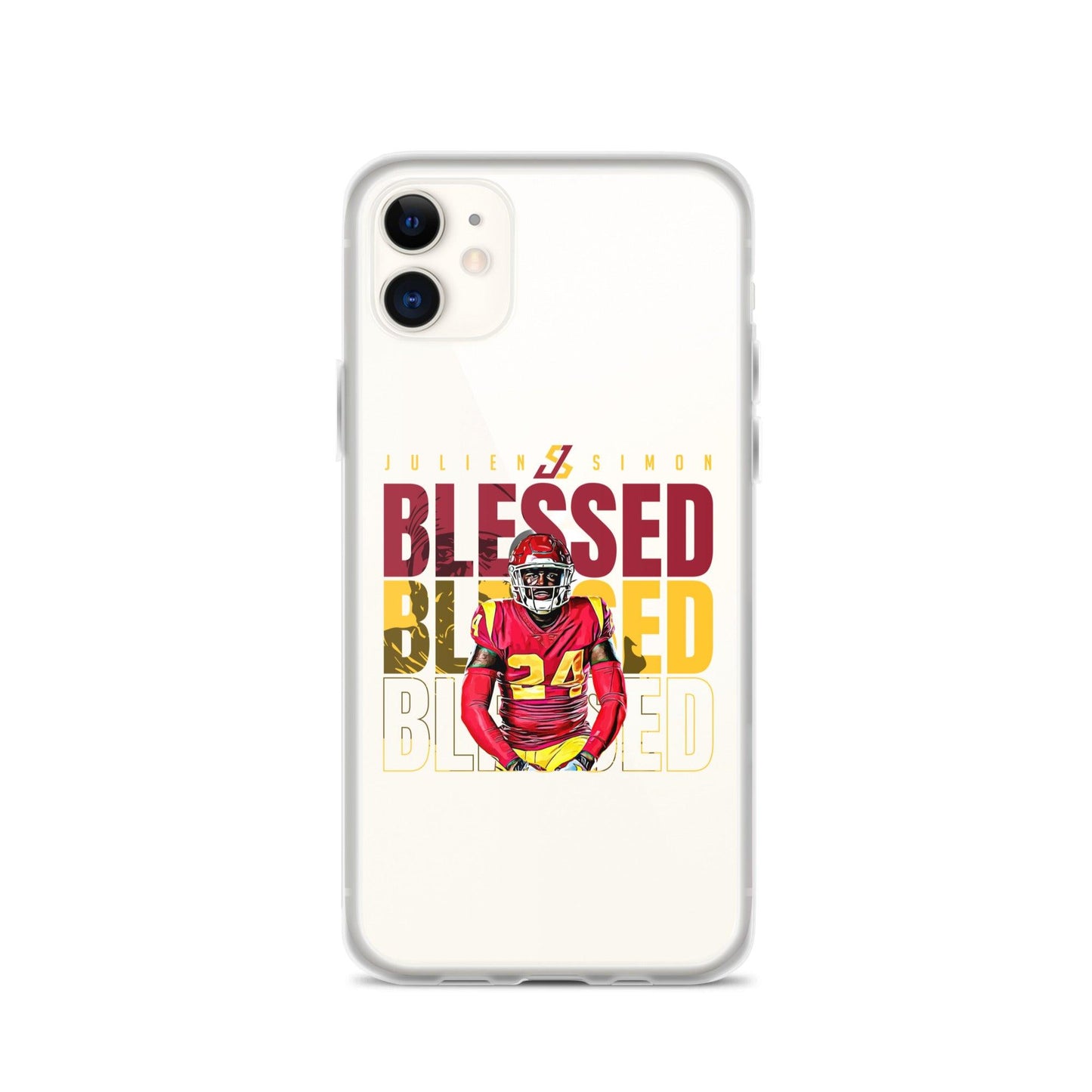 Julien Simon "Blessed" iPhone Case - Fan Arch