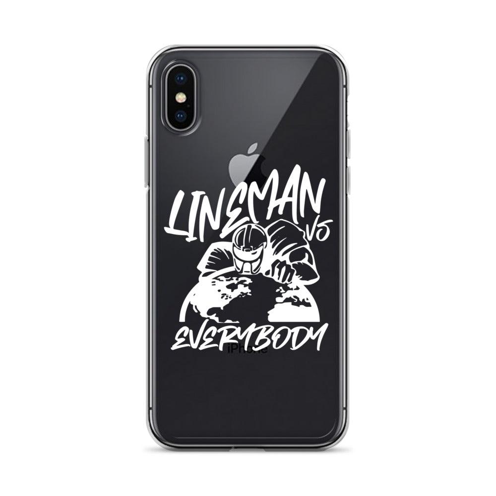Leon Searcy "Lineman Vs. Everybody" iPhone Case - Fan Arch