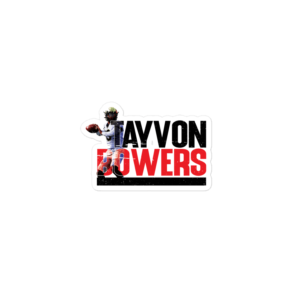 Tayvon Bowers " QB1 " sticker - Fan Arch
