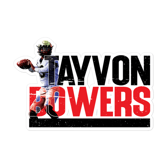 Tayvon Bowers " QB1 " sticker - Fan Arch