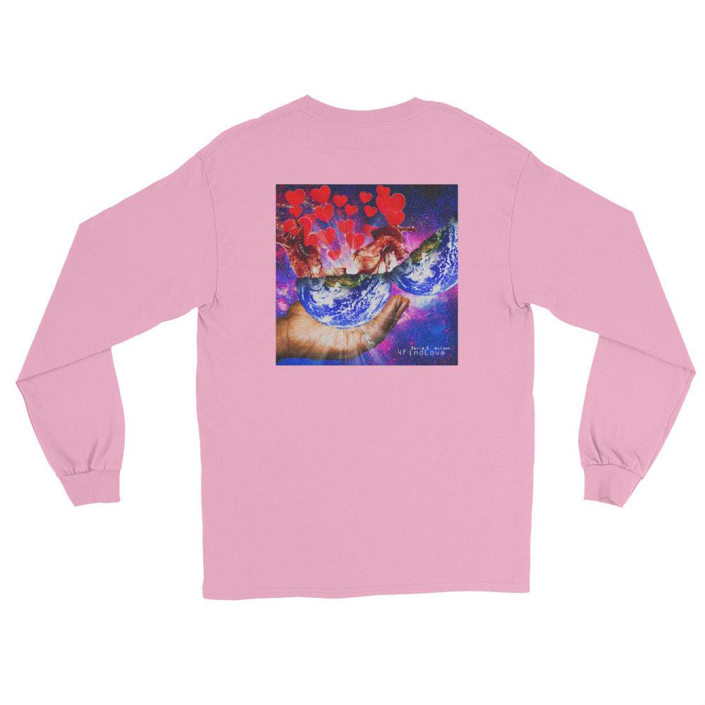 David E. Wilson "4FindLove Double Sided" Long Sleeve Shirt - Fan Arch