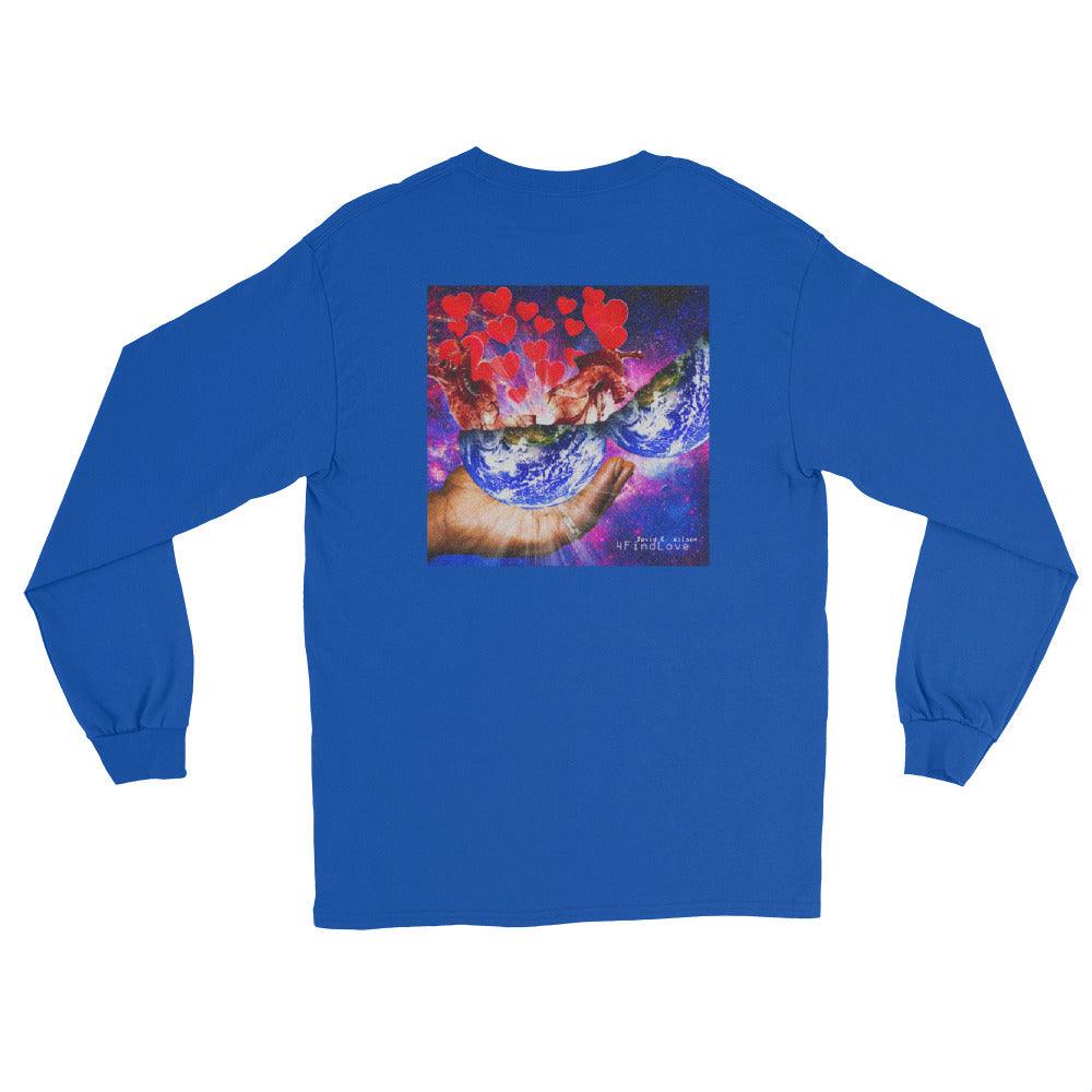 David E. Wilson "4FindLove Double Sided" Long Sleeve Shirt - Fan Arch