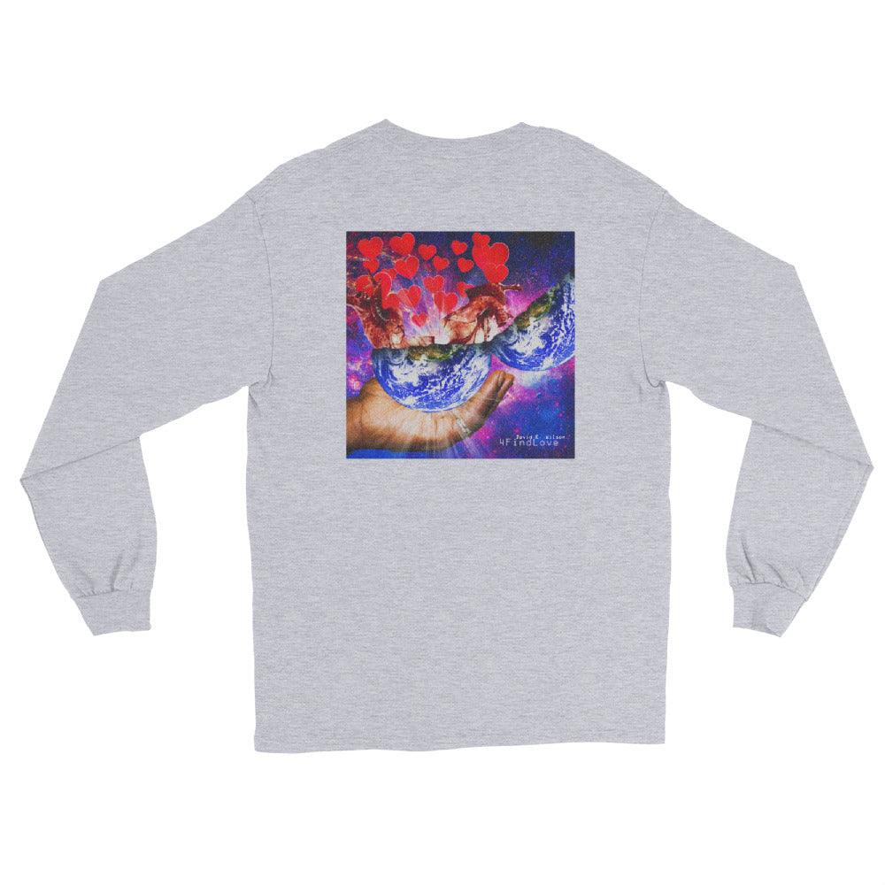 David E. Wilson "4FindLove Double Sided" Long Sleeve Shirt - Fan Arch