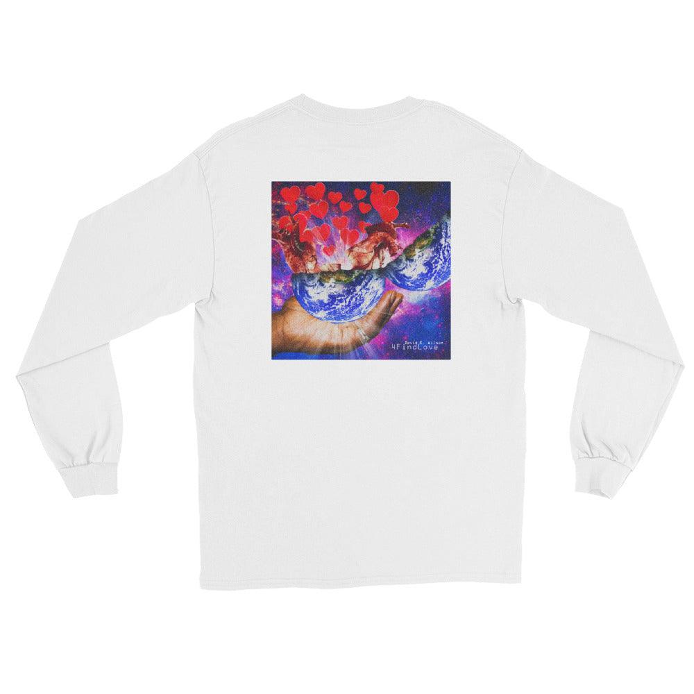 David E. Wilson "4FindLove Double Sided" Long Sleeve Shirt - Fan Arch