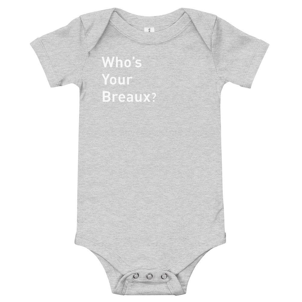 Delvin Breaux Sr. "Who's Your Breaux?" Baby Outfit - Fan Arch