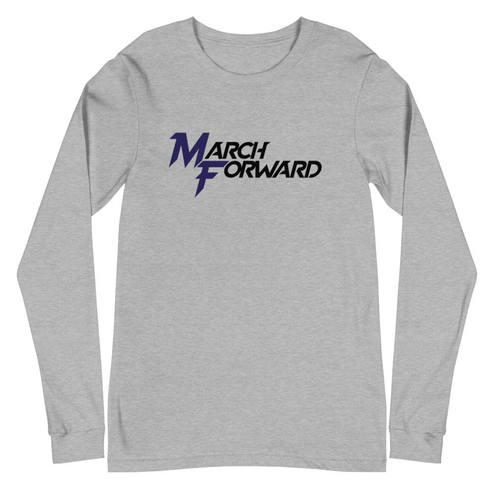 Justin March "March Forward" Long Sleeve T-Shirt - Fan Arch