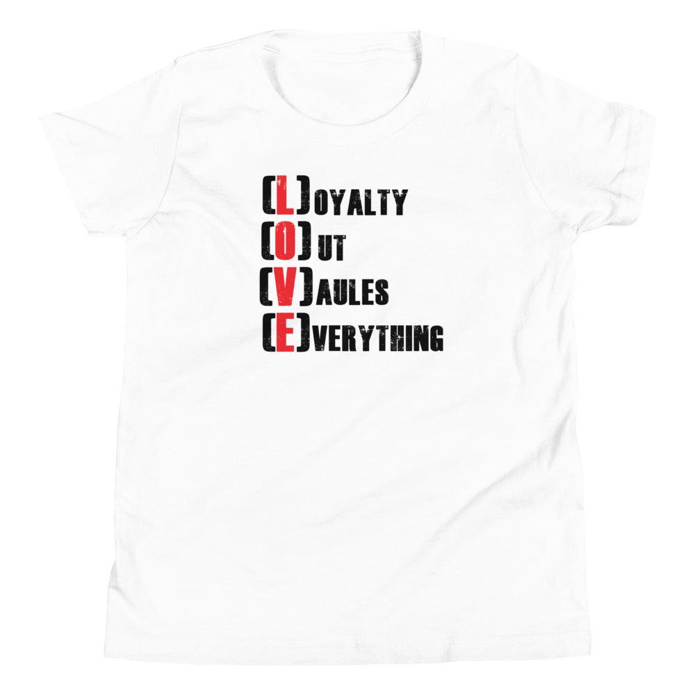 Casey Prather "LOVE" Youth T-Shirt - Fan Arch