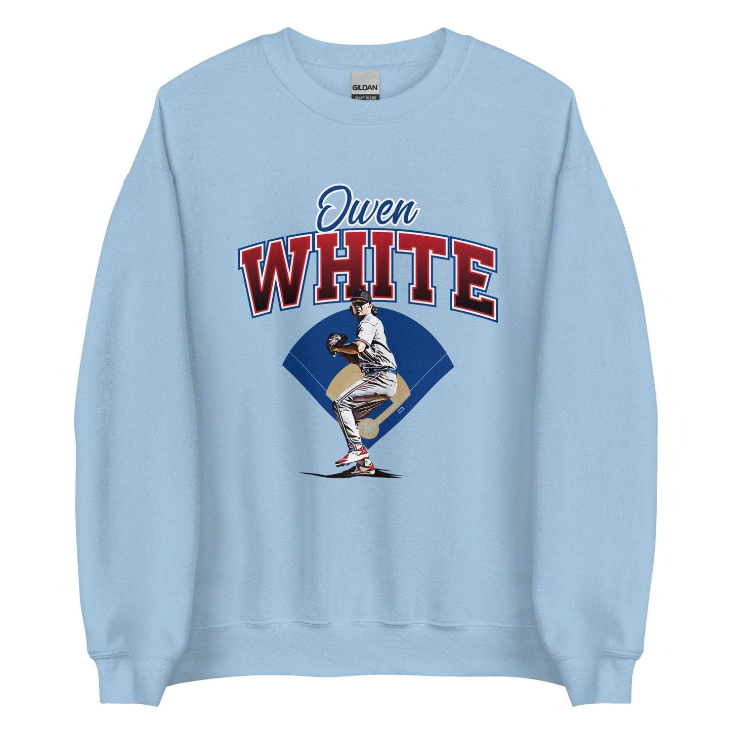 Owen White “Essential” Sweatshirt - Fan Arch