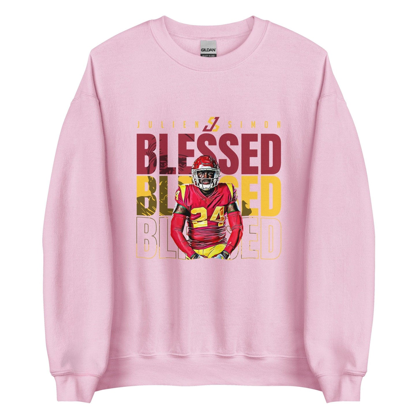 Julien Simon "Blessed" Sweatshirt - Fan Arch