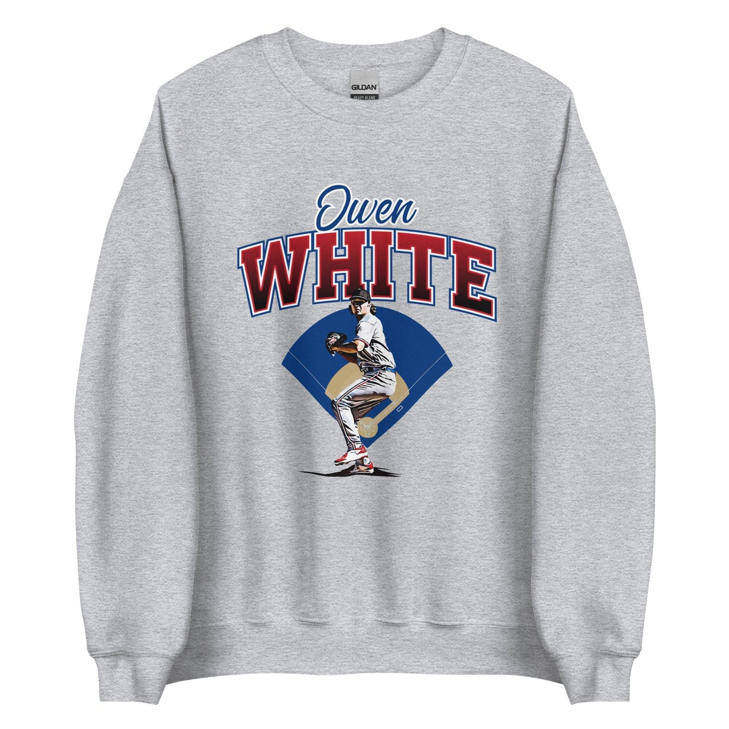 Owen White “Essential” Sweatshirt - Fan Arch