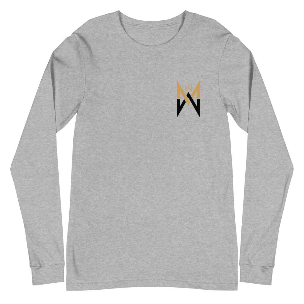 Malachi Wideman "MW" Long Sleeve Tee - Fan Arch