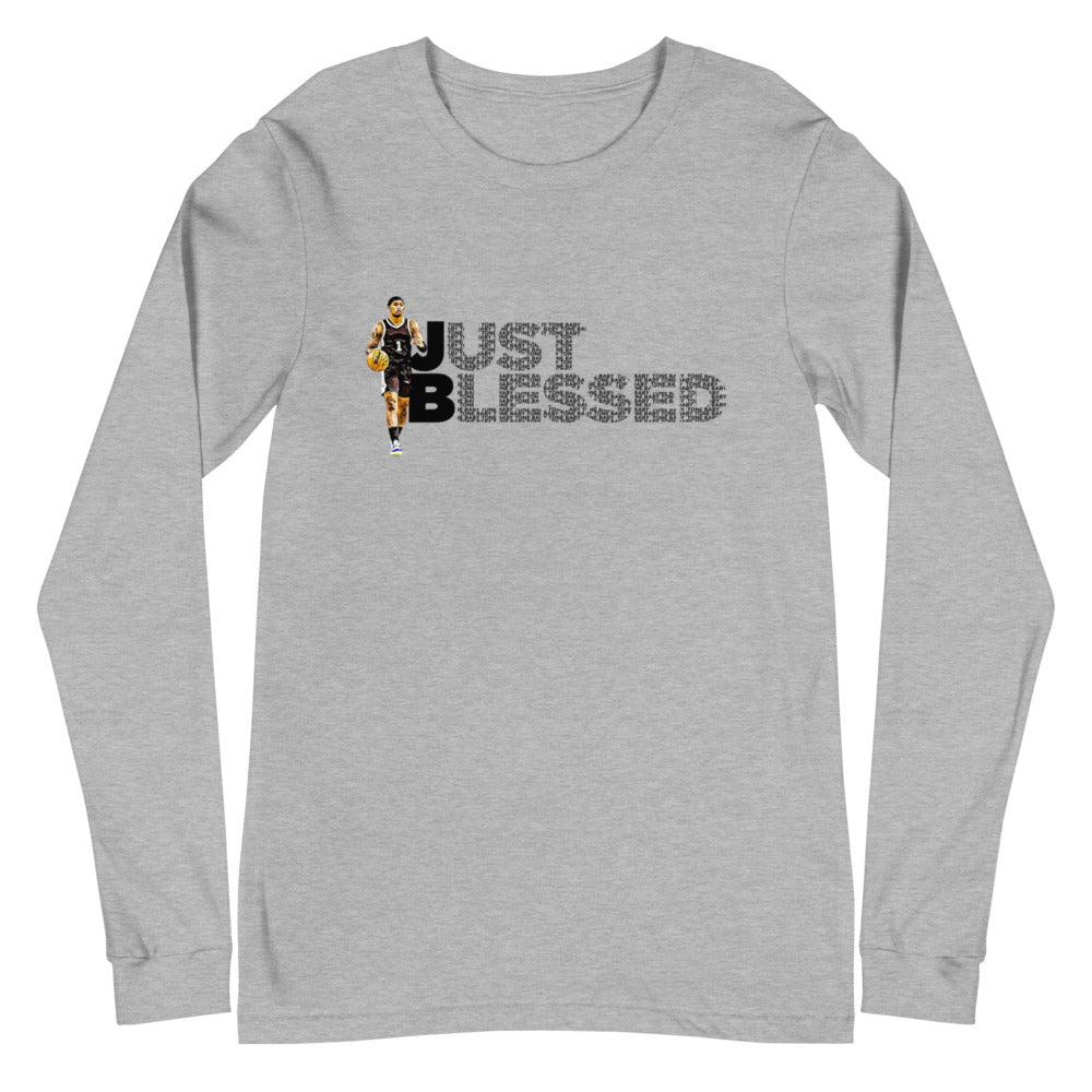 Jordan Burns "Just Blessed" Long Sleeve Tee - Fan Arch