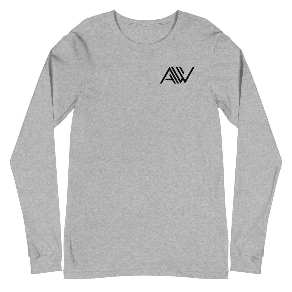 Aaliyah Wilson "AW" Long Sleeve Tee - Fan Arch