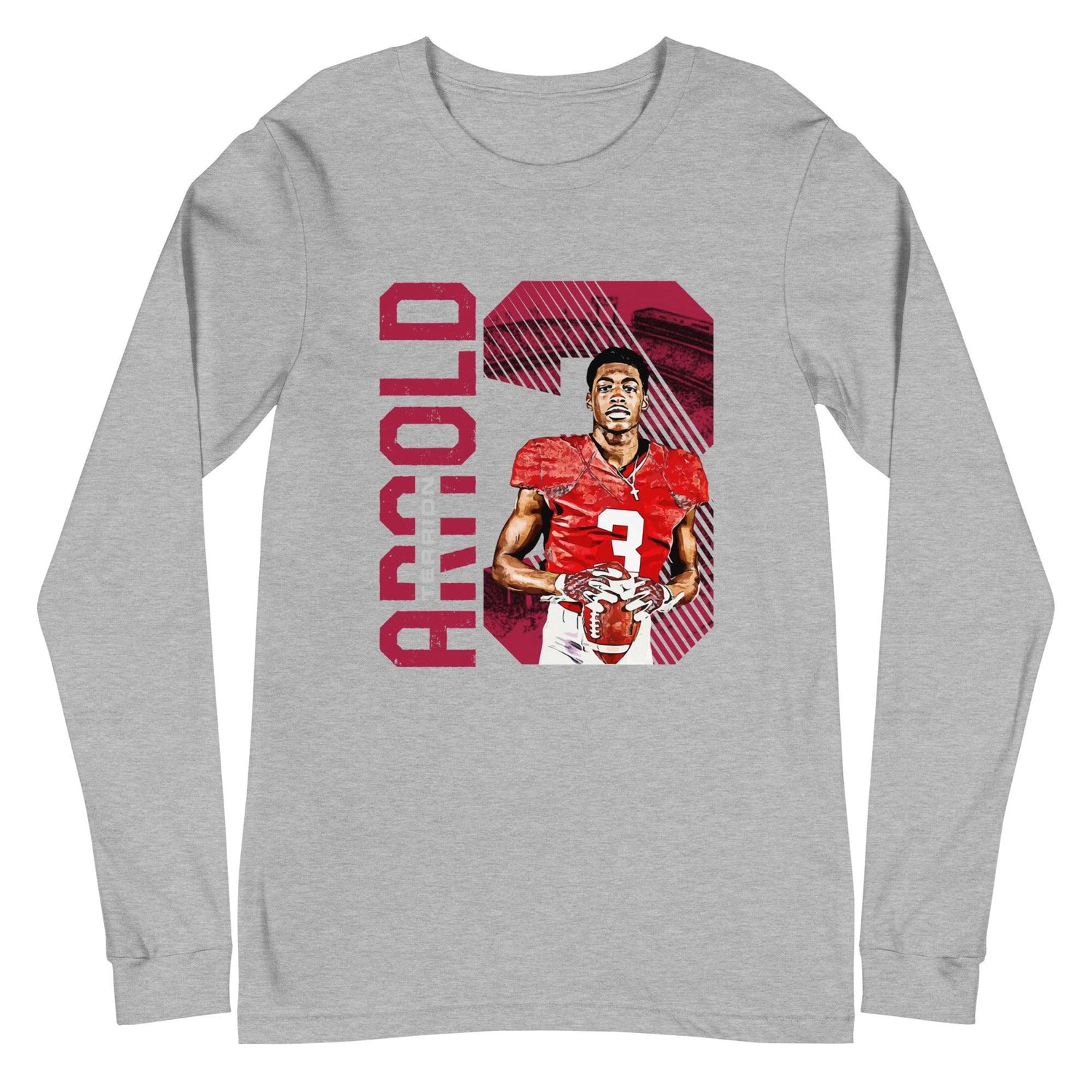 Terrion Arnold "3" Long Sleeve Tee - Fan Arch