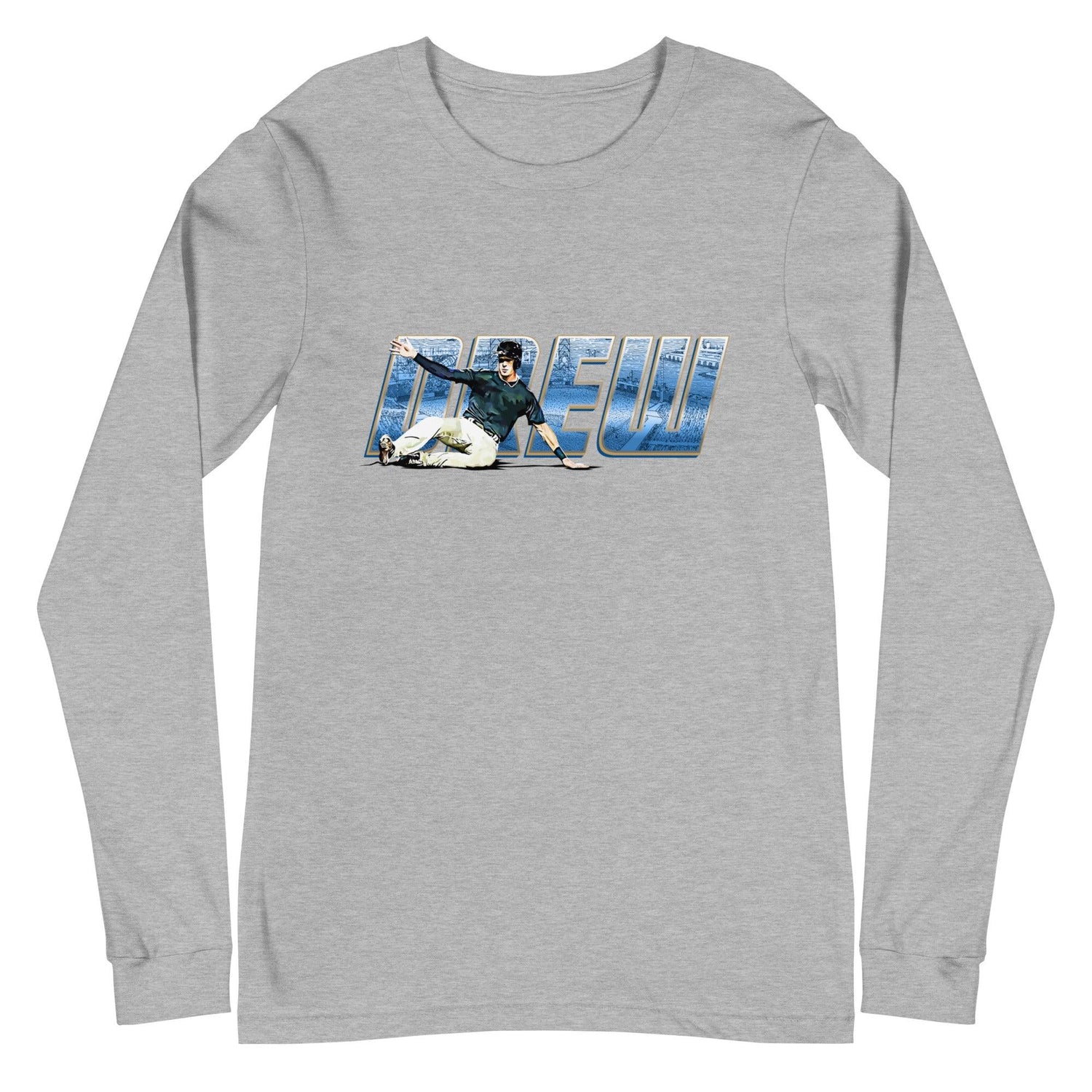 Drew Waters “Signature” Long Sleeve Tee - Fan Arch