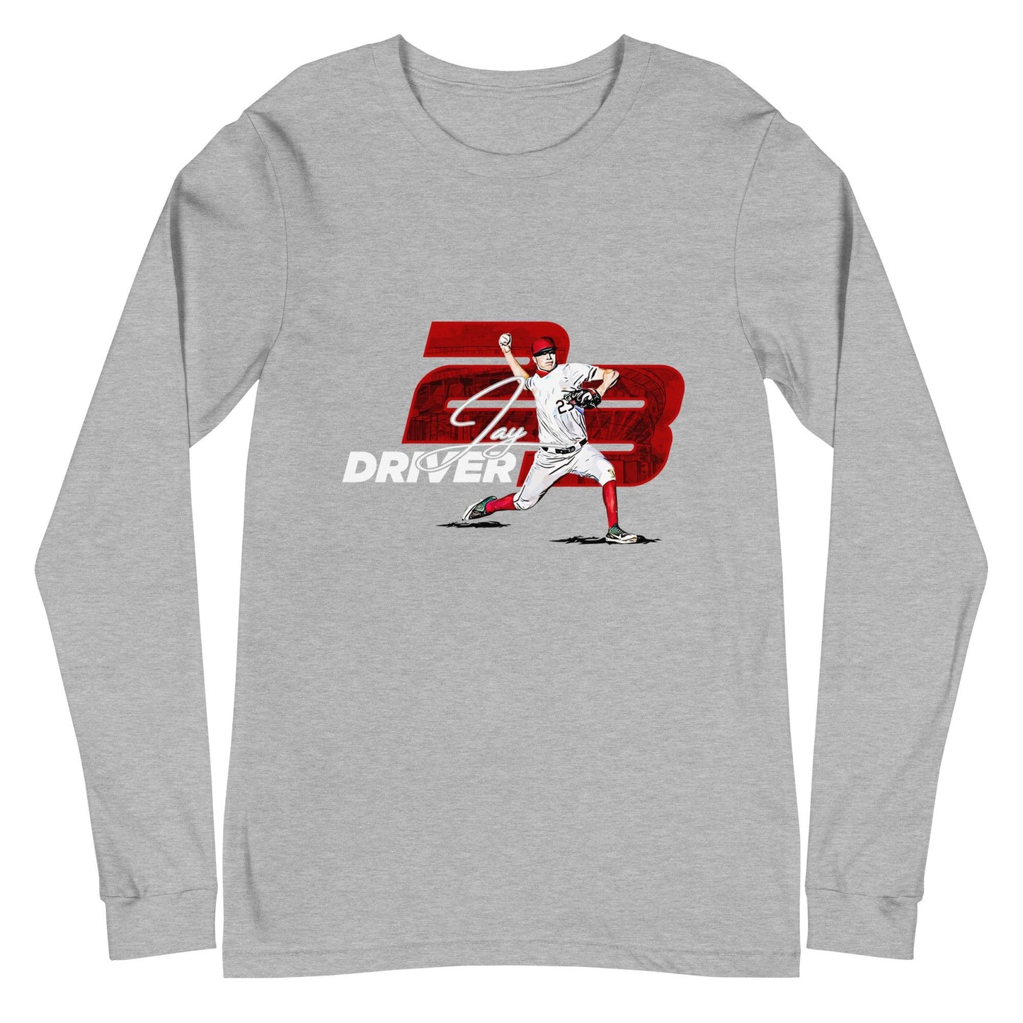 Jay Driver “Essential” Long Sleeve Tee - Fan Arch