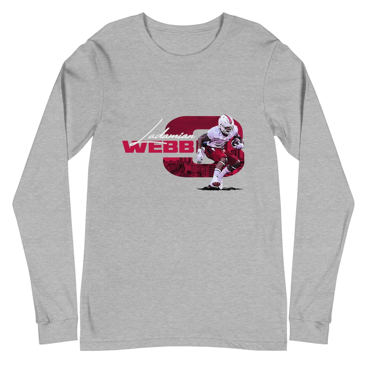 Ladamian Webb "Gameday" Long Sleeve Tee - Fan Arch