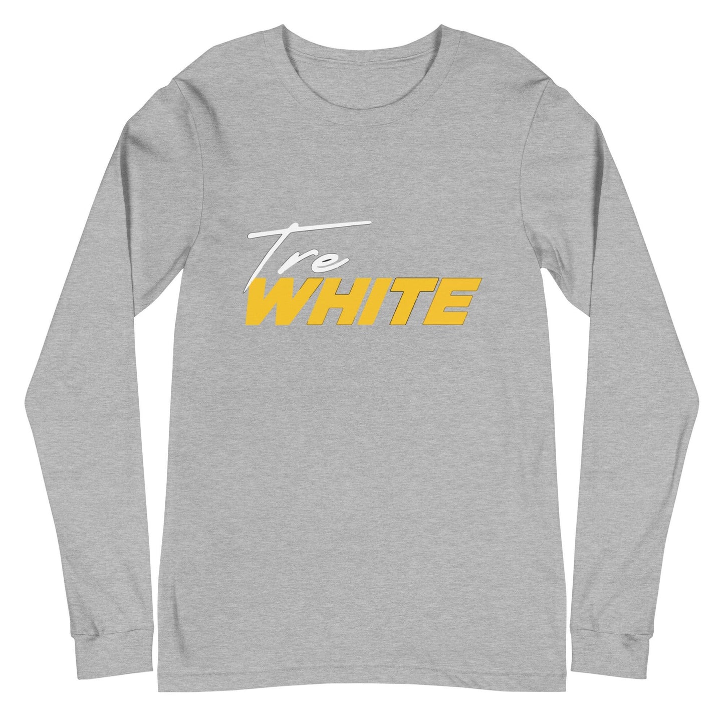 Tre White "Signature" Long Sleeve Tee - Fan Arch