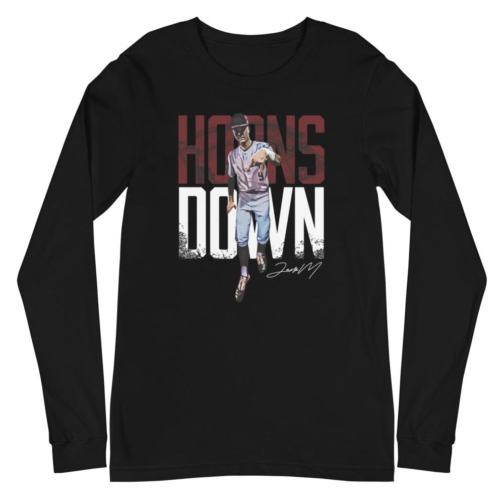 Jack Moss "Horns Down" Long Sleeve Tee - Fan Arch