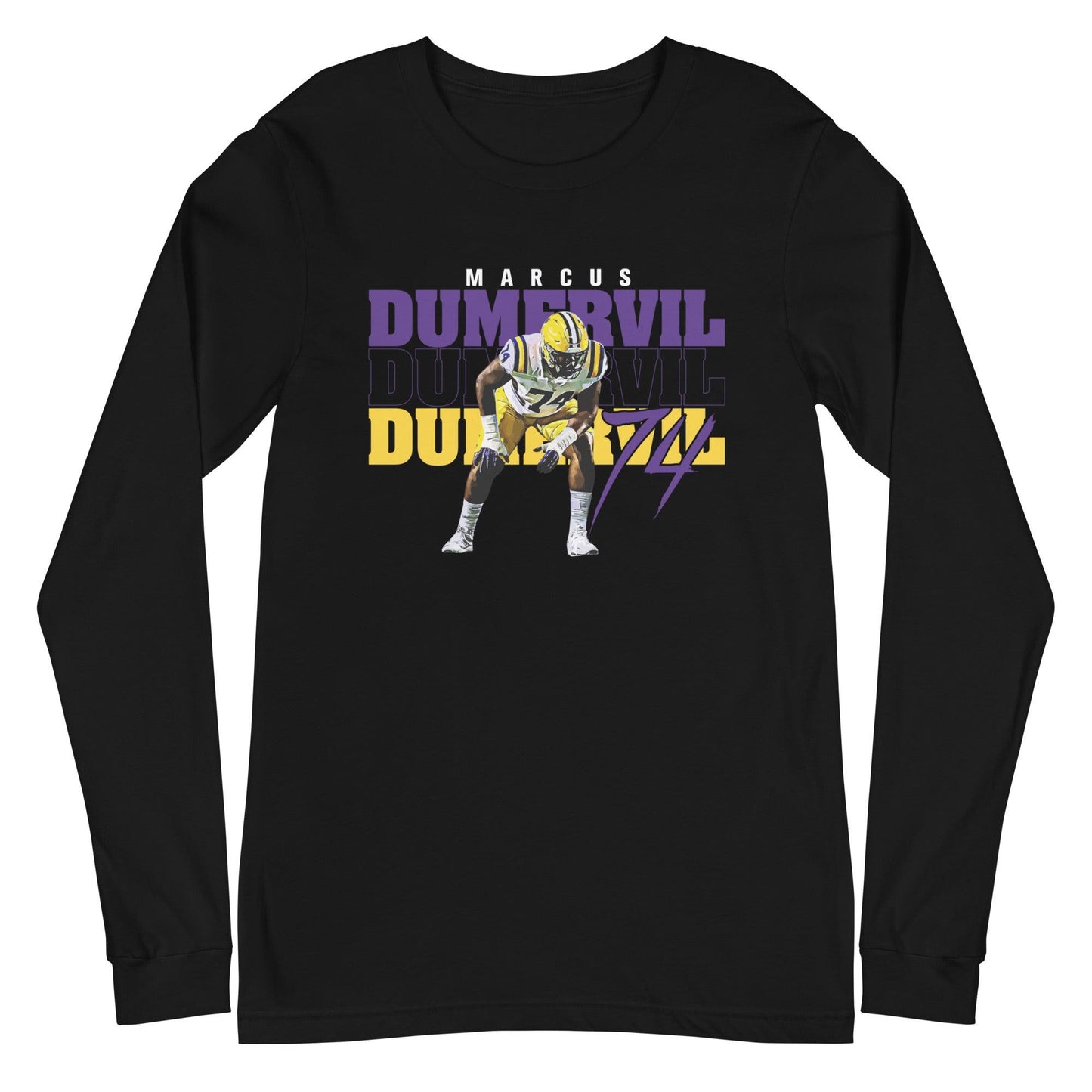 Marcus Dumervil "74" Long Sleeve Tee - Fan Arch