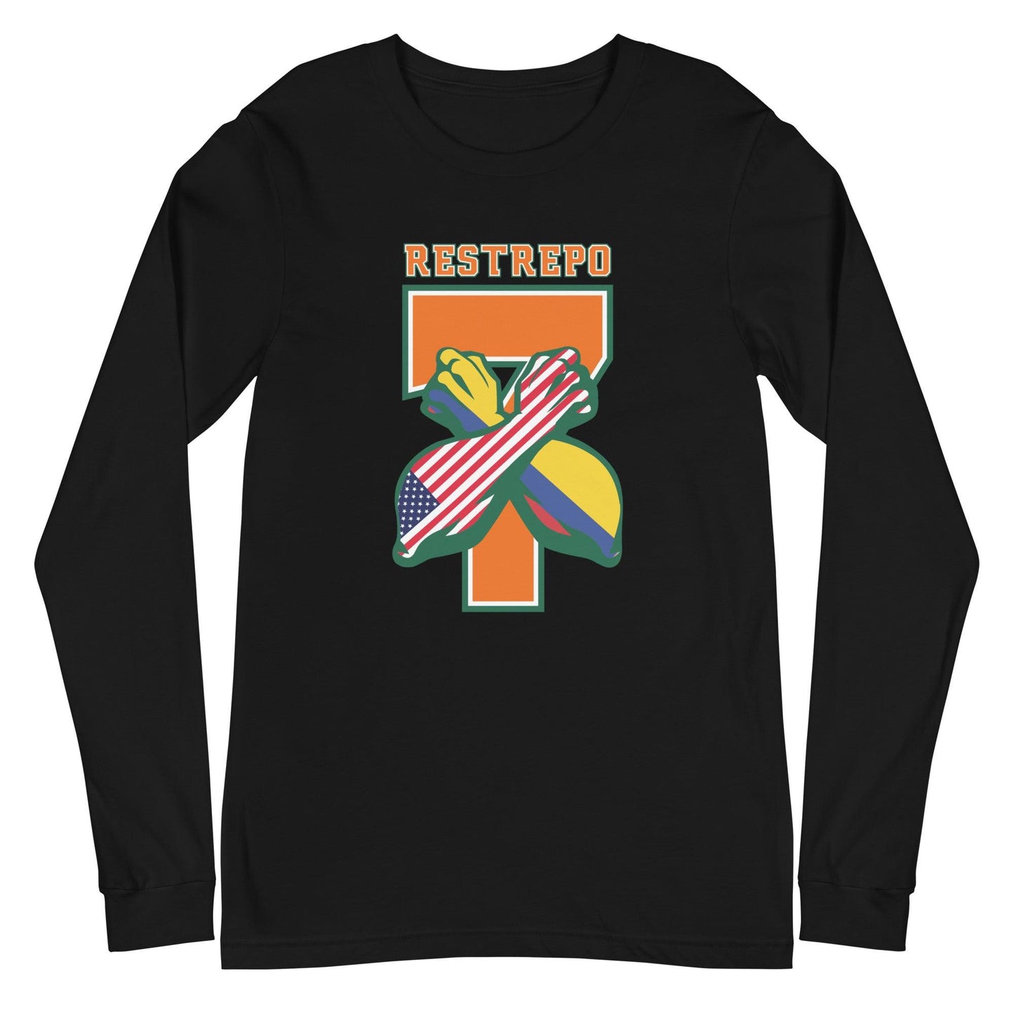 Xavier Restrepo "Represent" Long Sleeve Tee - Fan Arch