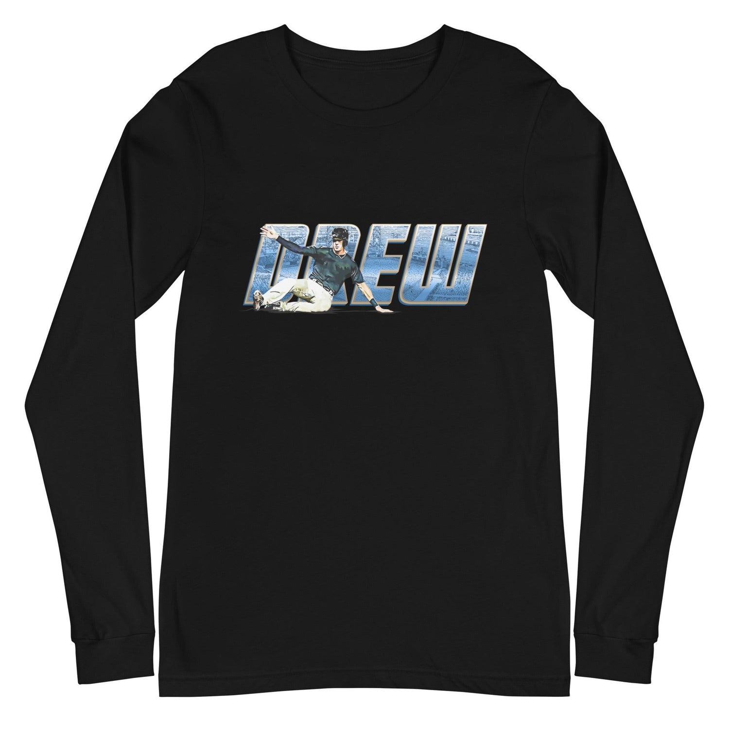 Drew Waters “Signature” Long Sleeve Tee - Fan Arch