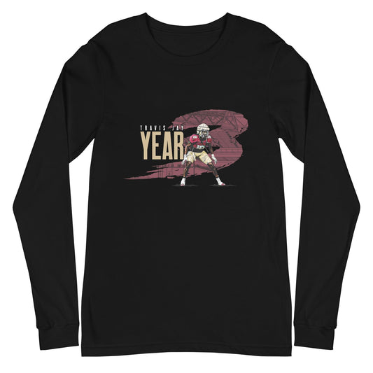 Travis Jay "Year 3" Long Sleeve Tee - Fan Arch