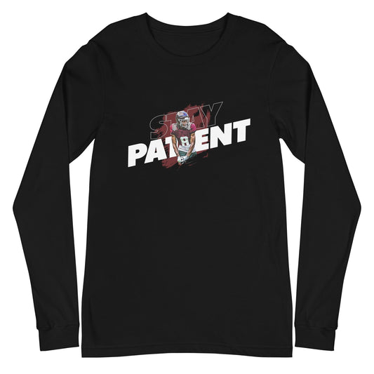 Yulkeith Brown "Stay Patient" Long Sleeve Tee - Fan Arch