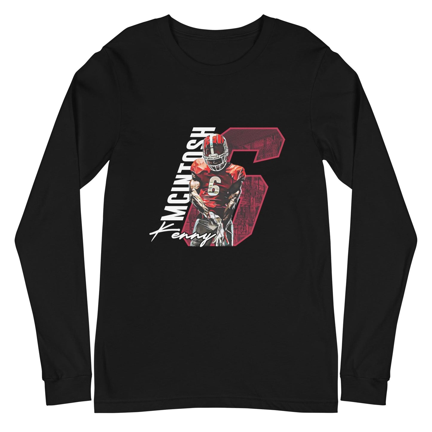 Kenny McIntosh "Gameday" Long Sleeve Tee - Fan Arch