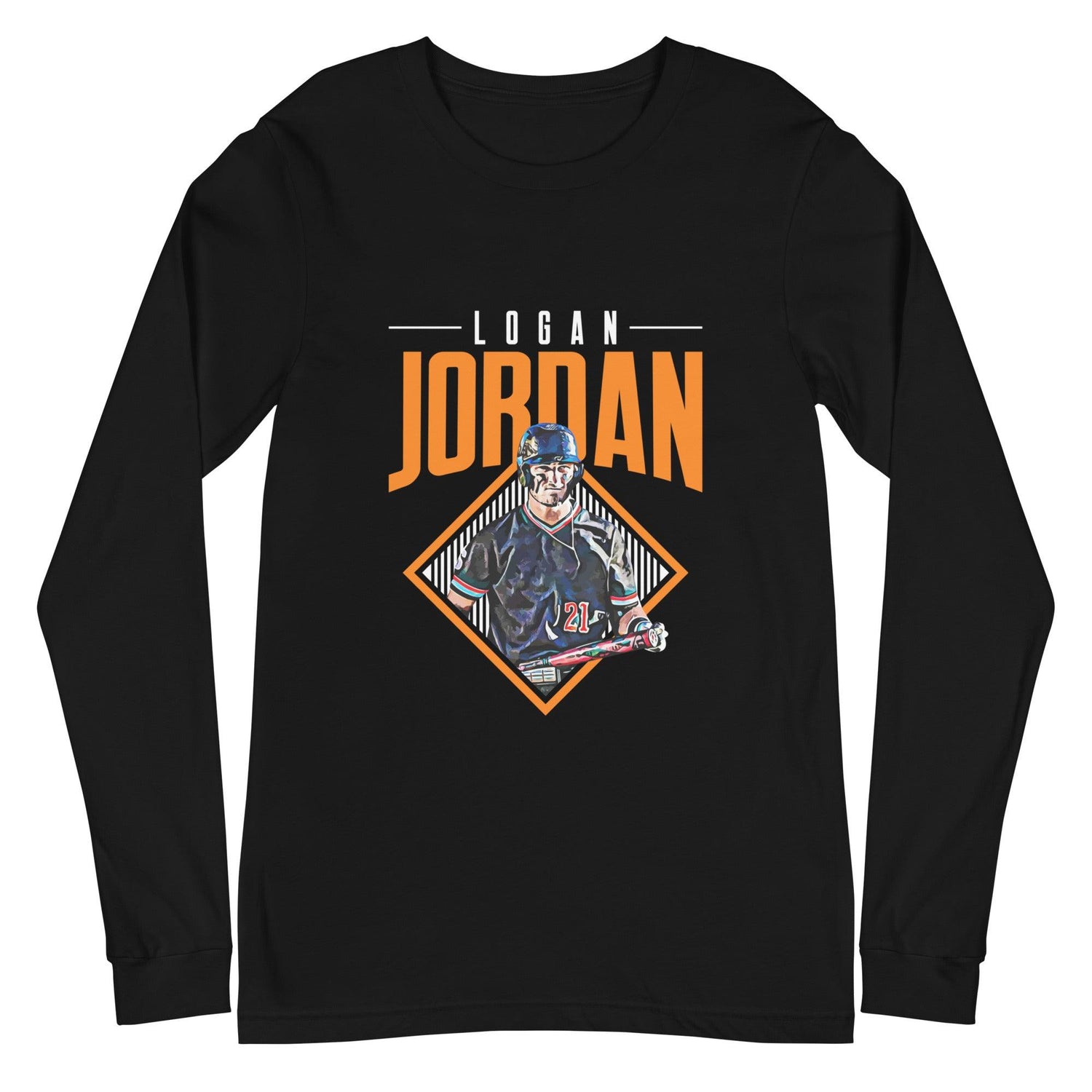 Logan Jordan "Grand Slam" Long Sleeve Tee - Fan Arch