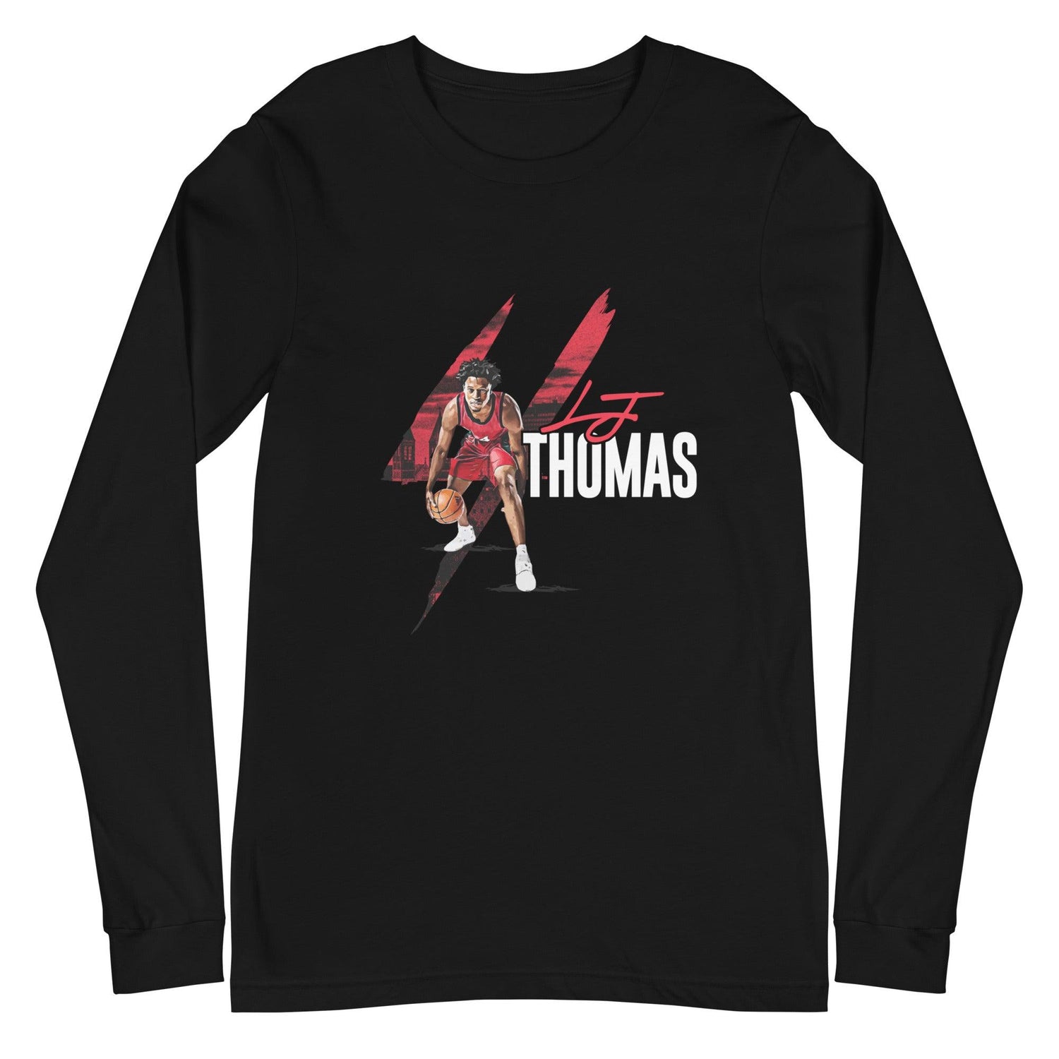 LJ Thomas "Essential" Long Sleeve Tee - Fan Arch