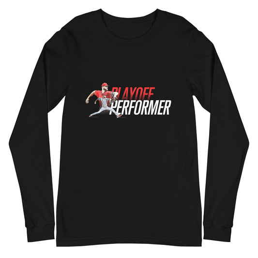 Zack Wheeler "Playoff Performer" Long Sleeve Tee - Fan Arch