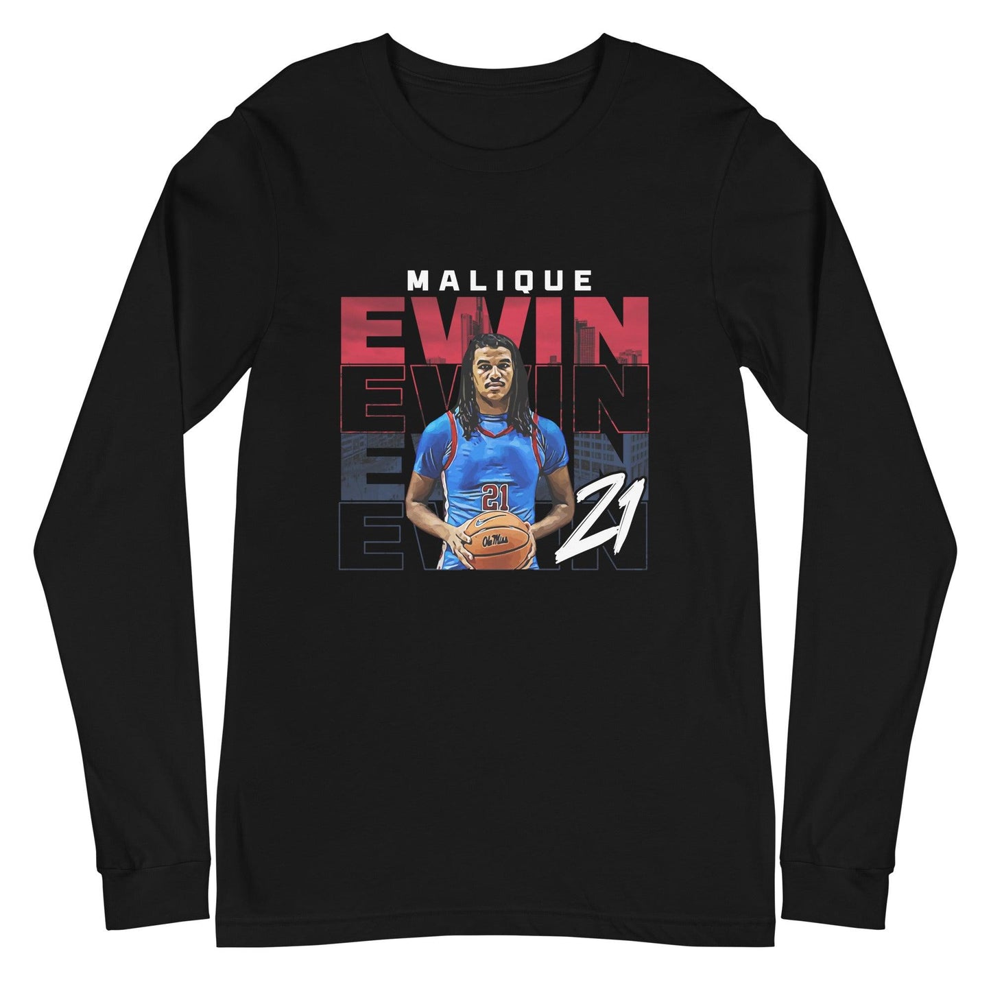 Malique Ewin "Gameday" Long Sleeve Tee - Fan Arch