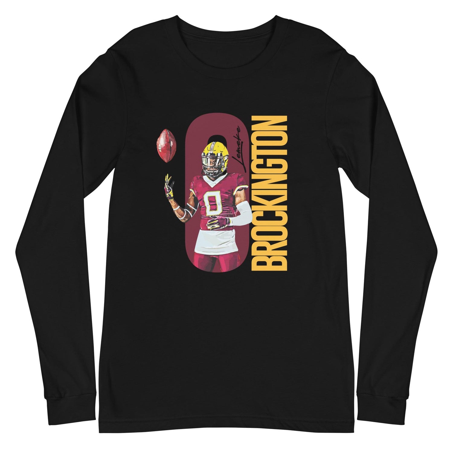 Lemeke Brockington "Gameday" Long Sleeve Tee - Fan Arch