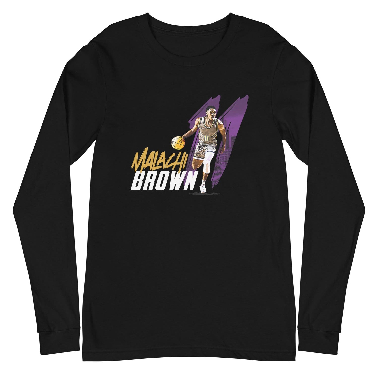 Malachi Brown "Gameday" Long Sleeve Tee - Fan Arch