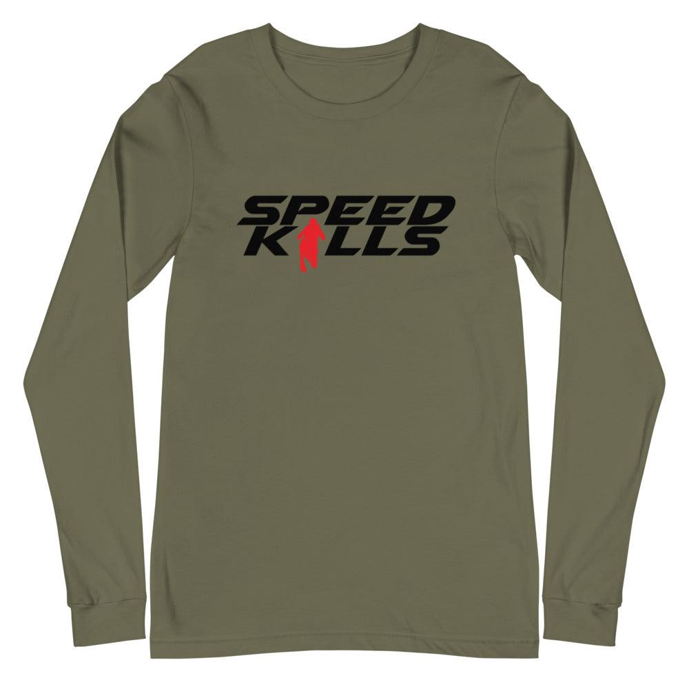 Saidyokub Kakhramonov "Speed Kills" Long Sleeve Tee - Fan Arch