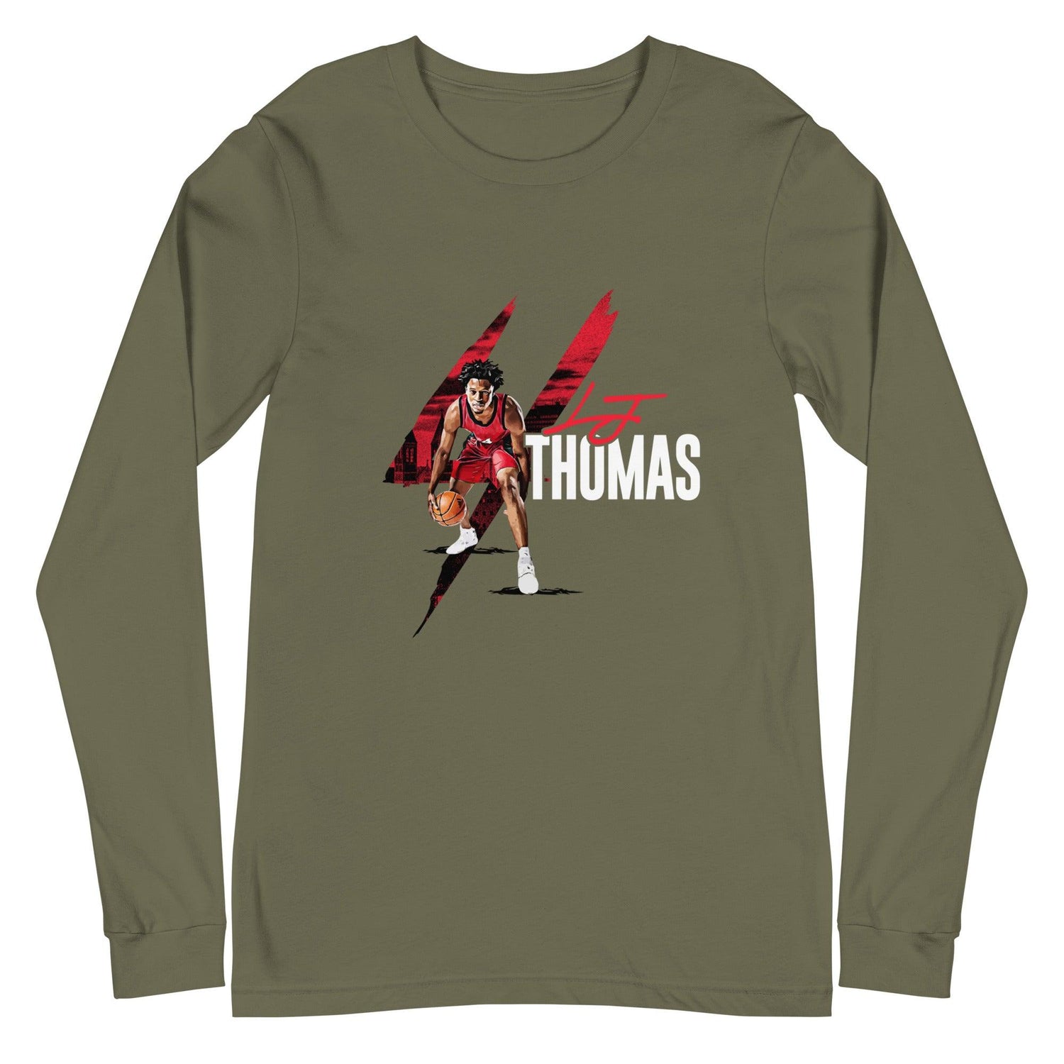 LJ Thomas "Essential" Long Sleeve Tee - Fan Arch