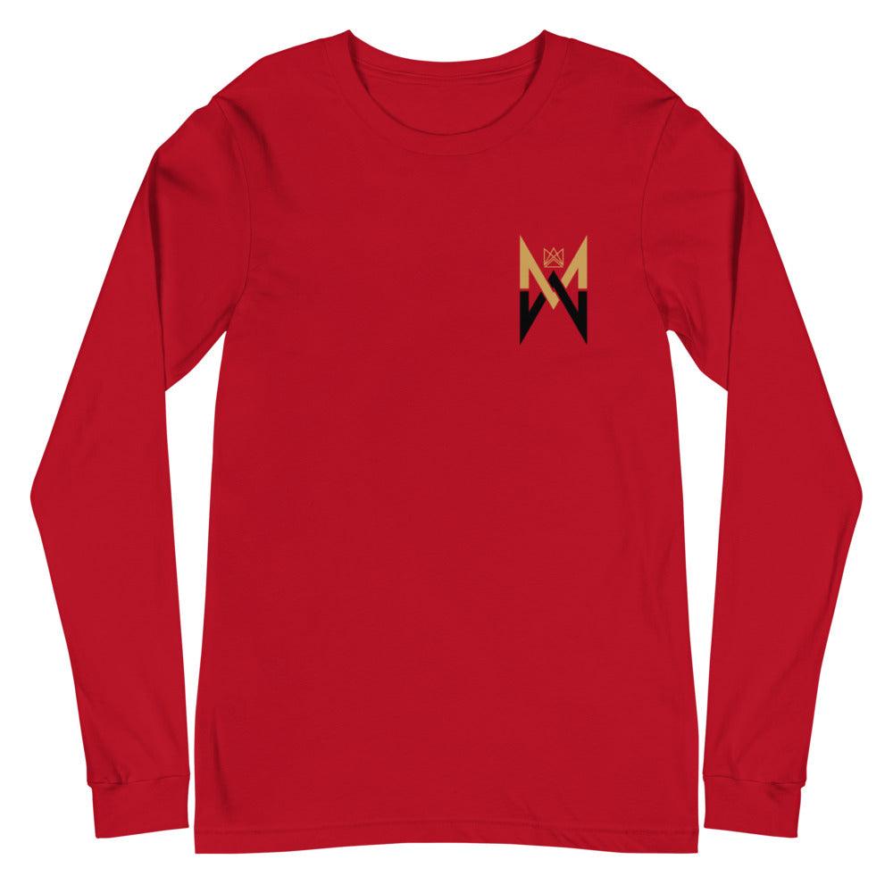 Malachi Wideman "MW" Long Sleeve Tee - Fan Arch