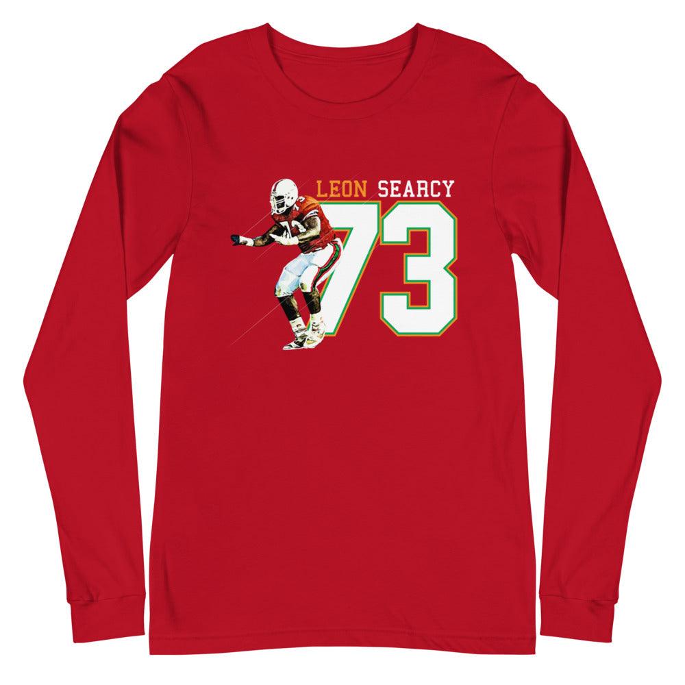 Leon Searcy "Throwback" Long Sleeve Tee - Fan Arch