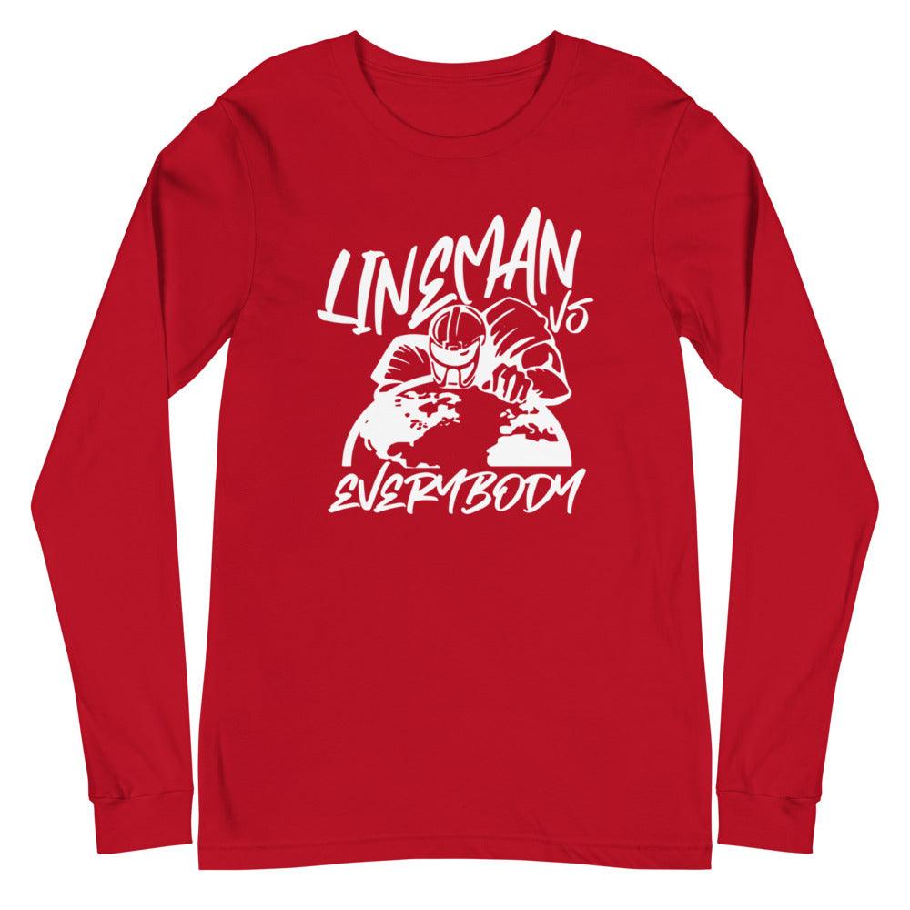 Leon Searcy "Lineman Vs. Everybody" Long Sleeve Tee - Fan Arch