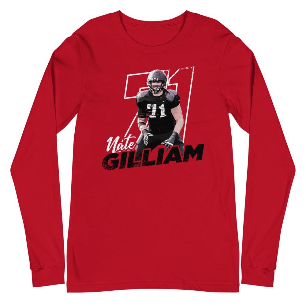 Nate Gilliam "Gameday" Long Sleeve Tee - Fan Arch