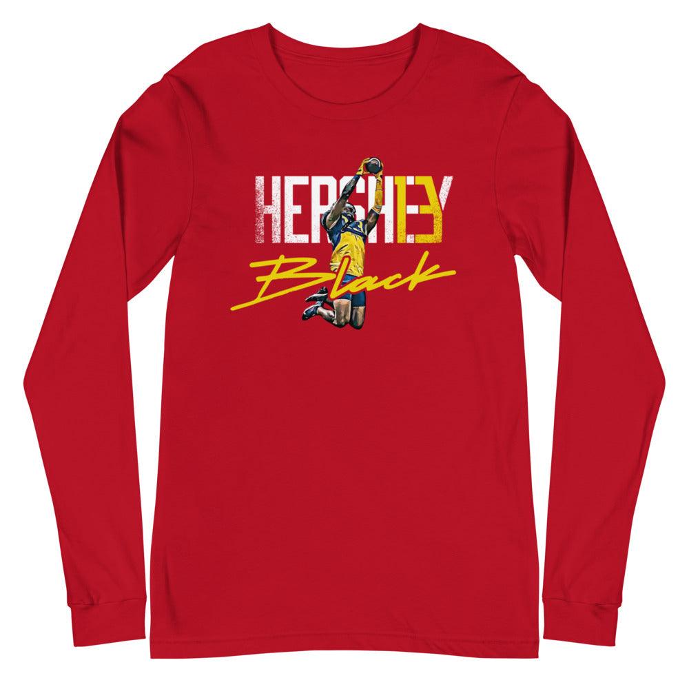 Hershey Black “Essential” Long Sleeve Tee - Fan Arch