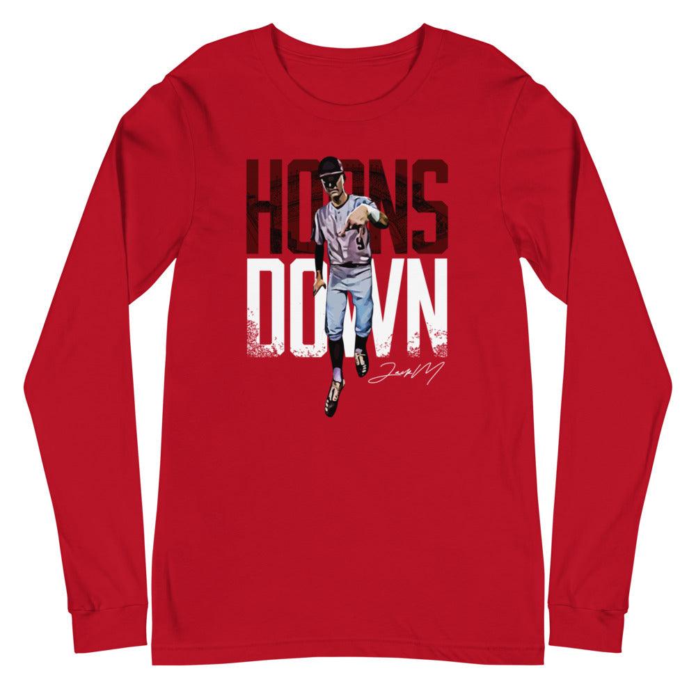 Jack Moss "Horns Down" Long Sleeve Tee - Fan Arch