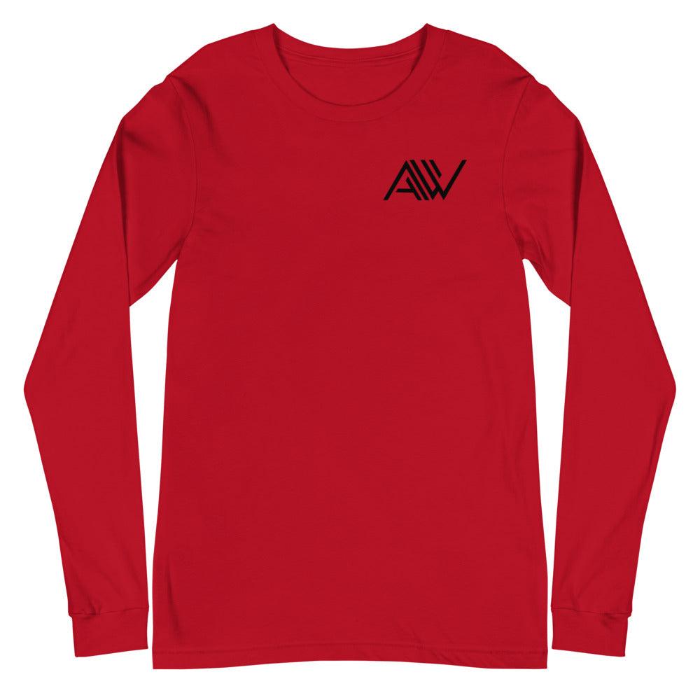 Aaliyah Wilson "AW" Long Sleeve Tee - Fan Arch