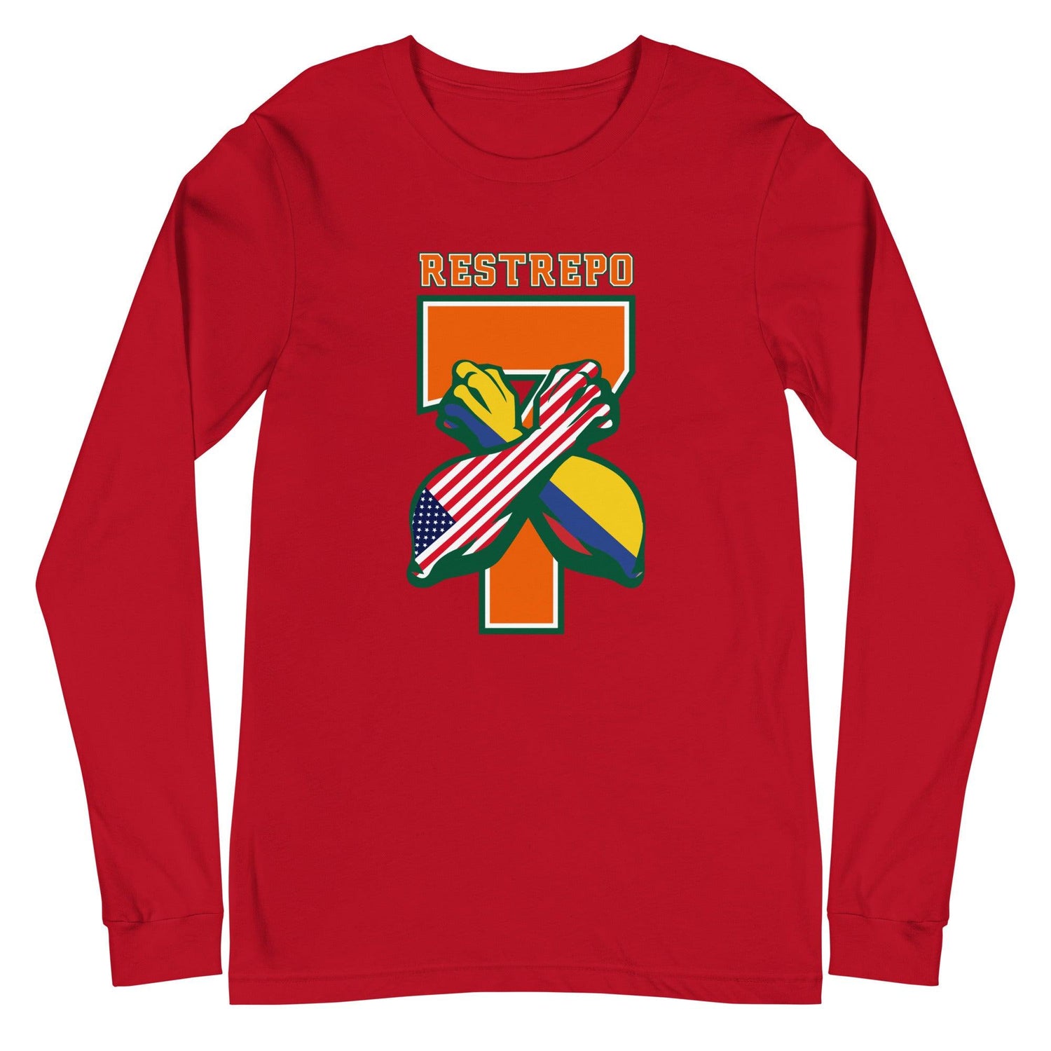 Xavier Restrepo "Represent" Long Sleeve Tee - Fan Arch